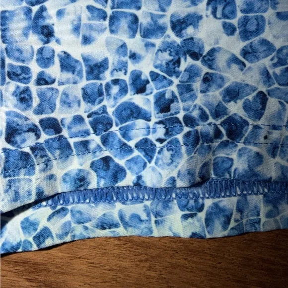 Rhoback Blue and White Patterned Swim Shorts Size XL - Picture 5 of 5